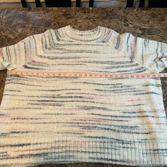 Old Navy Sweater Size 3X Cream Wool Blend Long Plus Size Winter Fall - Picture 3 of 9